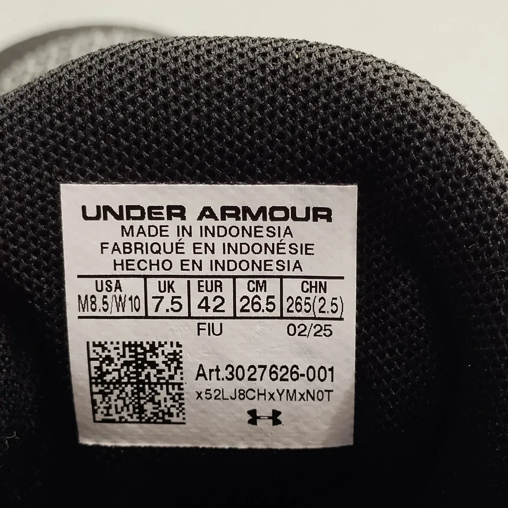 Under Armour Curry 3Z 24 Basketball Shoes Mens Size 8.5 Black Gray 3027626-001